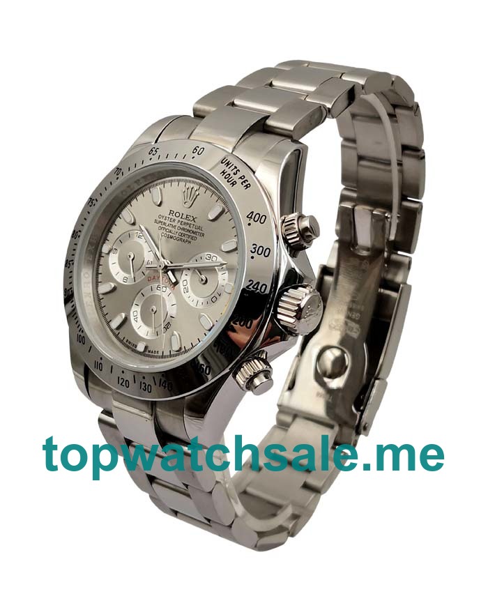 UK Gray Dials Steel Rolex Daytona 116520 Replica Watches