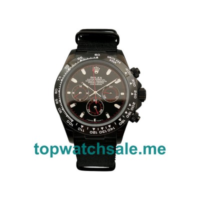 UK Black Dials Black Steel Rolex Daytona 16519 Replica Watches