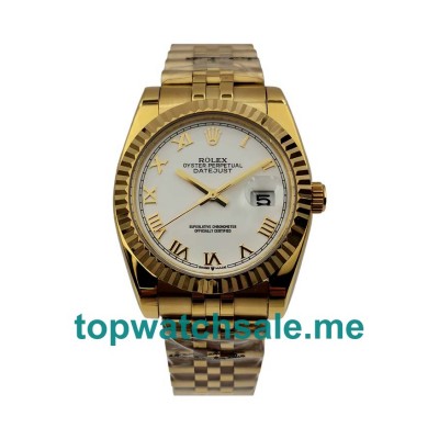 UK White Dials Gold Rolex Datejust 116238 Replica Watches