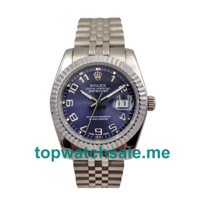 UK Blue Dials Steel Rolex Datejust 116234 Replica Watches