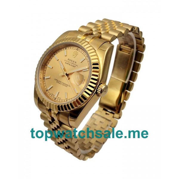 UK Champagne Dials Gold Rolex Datejust 116238 Replica Watches