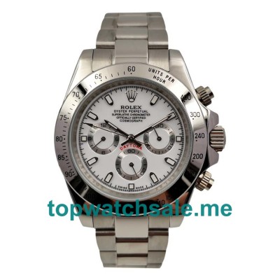 UK White Dials Steel Rolex Daytona 116520 Replica Watches